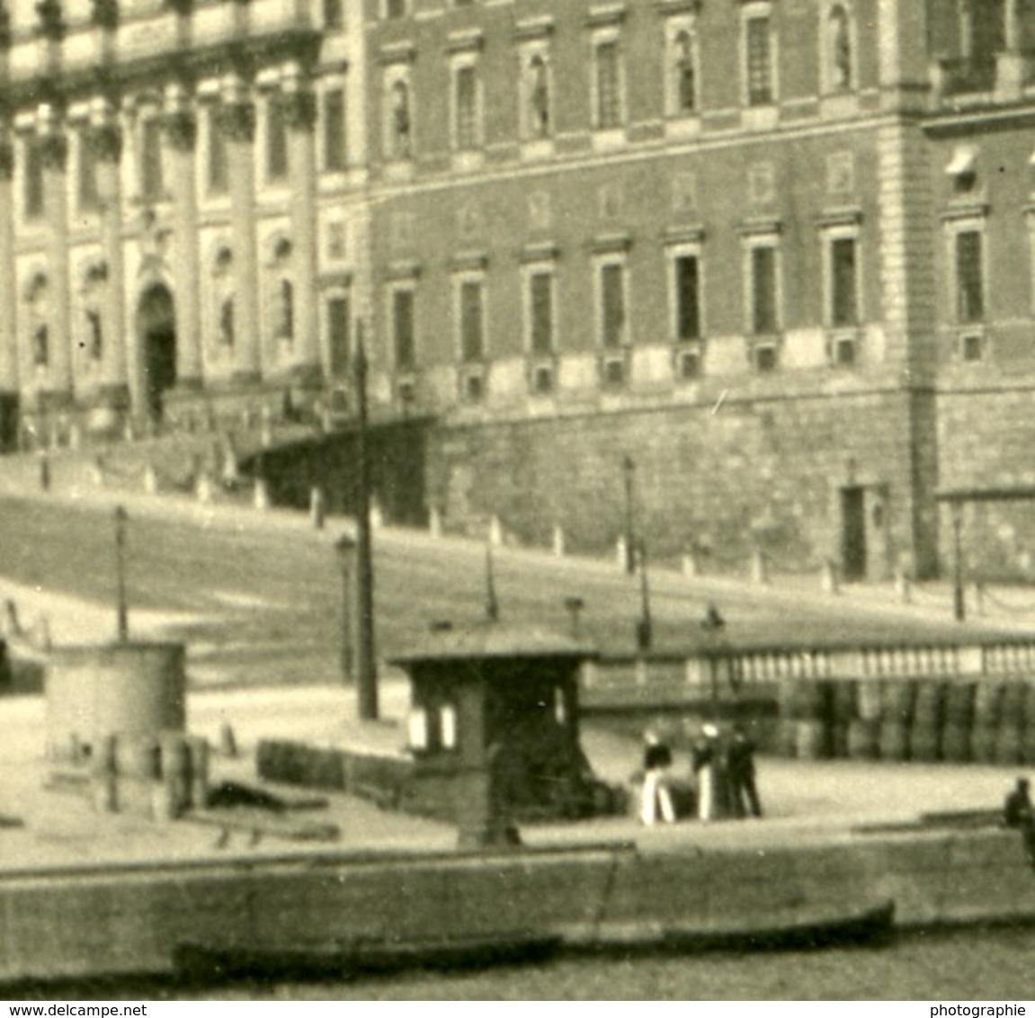 Suéde Stockholm Palais Royal Ancienne Photo Stereo NPG 1900 - Photos Stéréoscopiques