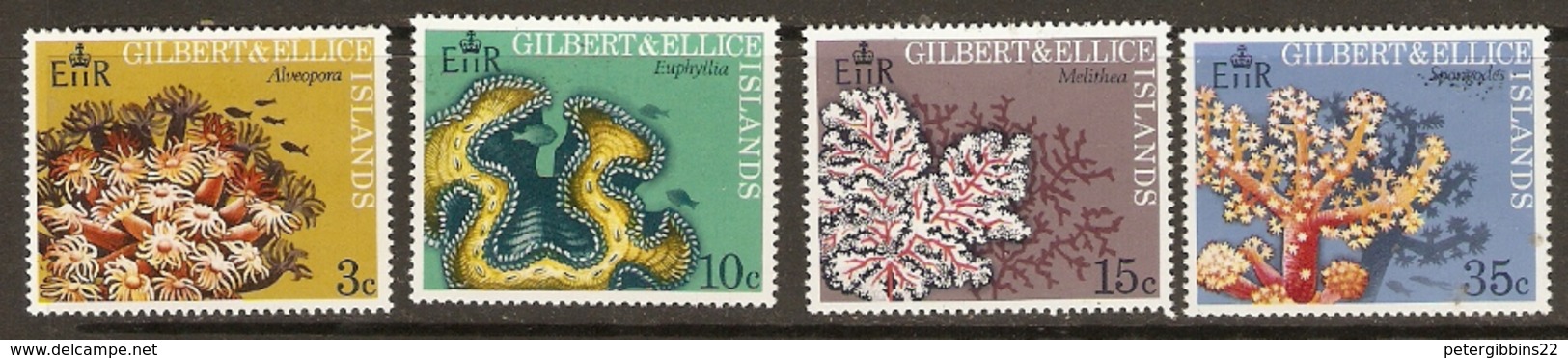 Gilbert &  Ellice Islands  1972  SG 199-02  Coral     Unmounted Mint - Isole Gilbert Ed Ellice (...-1979)