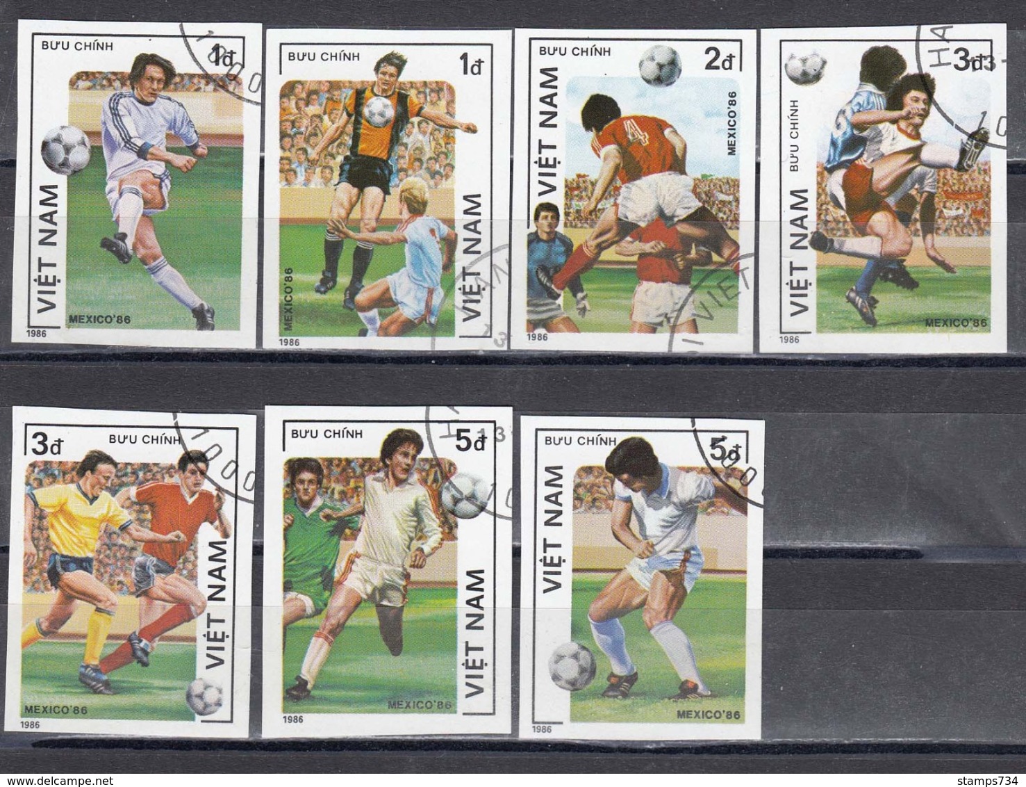 Vietnam 1986 - Football: World Cup, Mexico, Imperforated, Canceled - Vietnam
