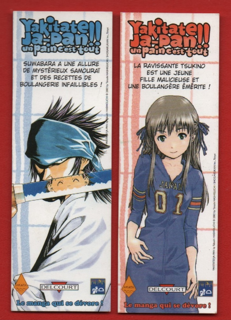 *324*  DELCOURT Ed. : YAKITATE JAPAN * MANGA * - SERIE 2 MARQUE PAGE - Marque-Pages