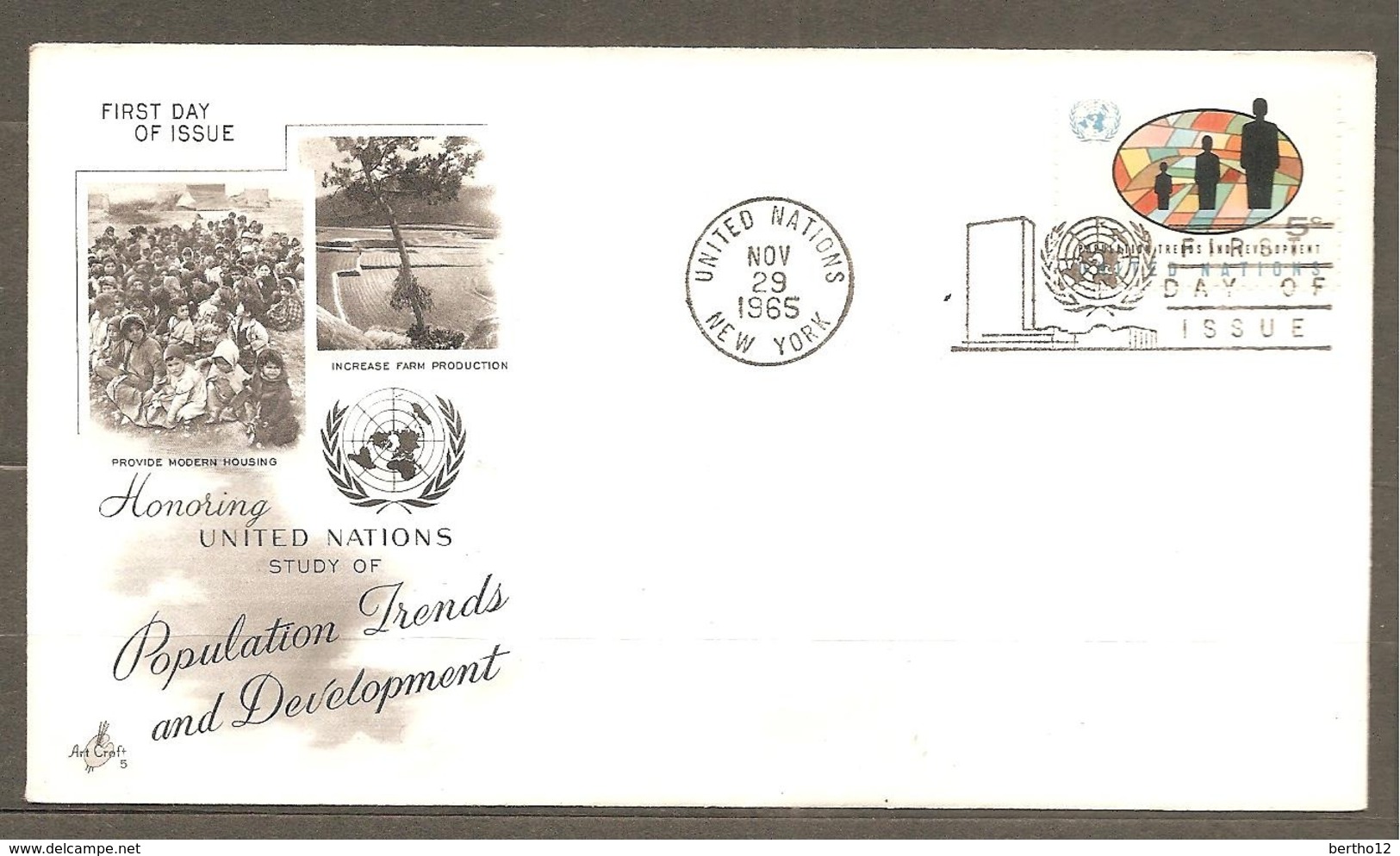 FDC   NATIONS UNIES  1965 - Used Stamps