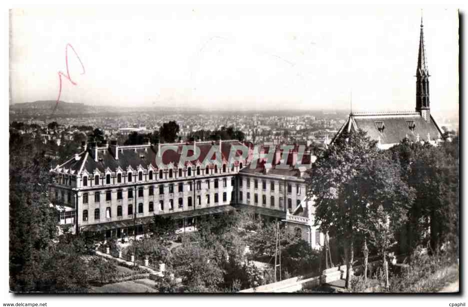 CPSM Meudon Vue Sur Le Cloitre Et La Chapelle De L Orphelinat - Meudon