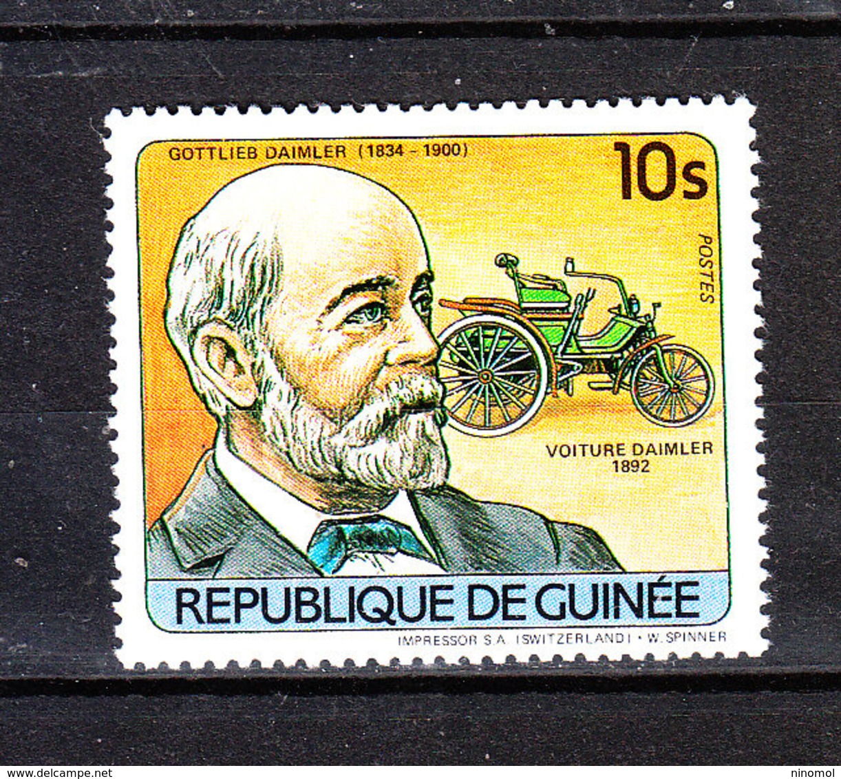 Guinea  - 1984. G. Daimler, Storia Dell' Automobile. Car History. MNH - Automobili