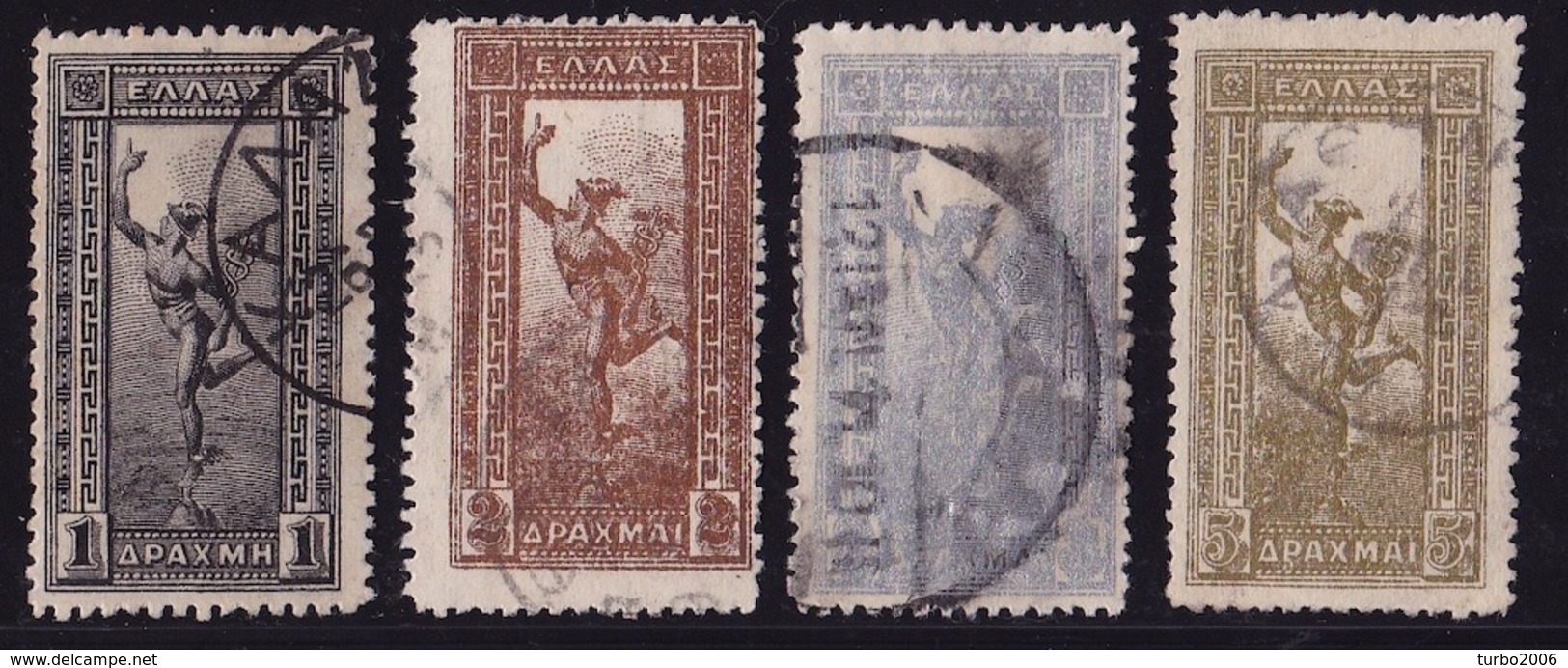 GREECE 1901 Flying Hermes 1 / 5 Dr. Vl. 189 / 192 - Gebruikt