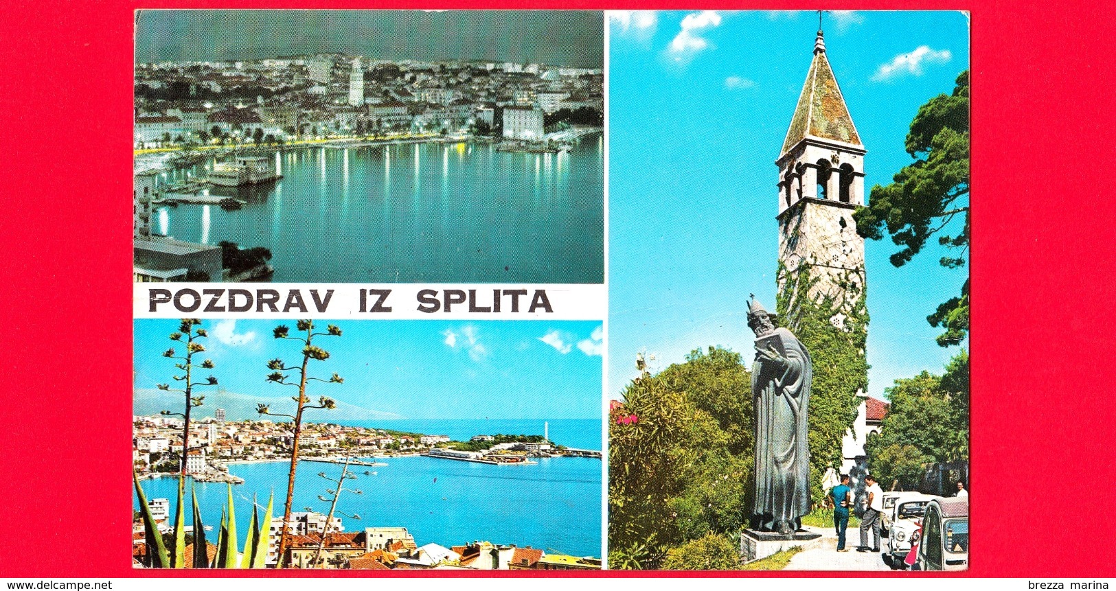 BOSNIA  – Cartolina Viaggiata Nel 1982 ~ Split - Pozdrav Iz Splita - Vedue - Bosnie-Herzegovine