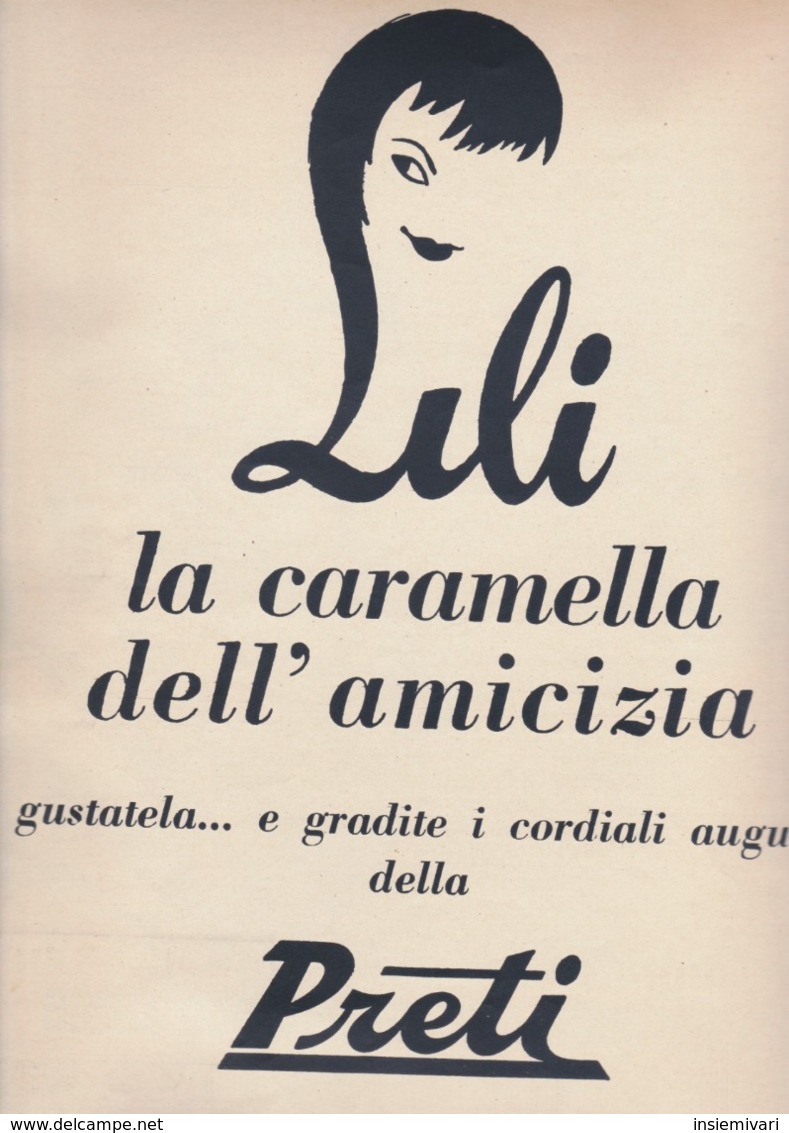 (pagine-pages)PUBBLICITA' PRETI   Tempo1955 - Altri & Non Classificati