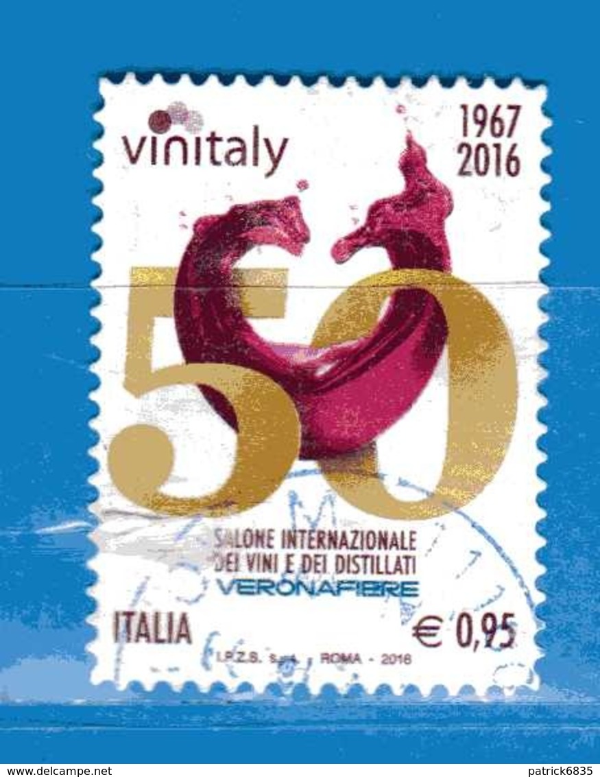 Italia- °-2016 - VINITALY - VINI E DISTILLATI. - Unif. 3731.  Usato. - 2011-20: Usati