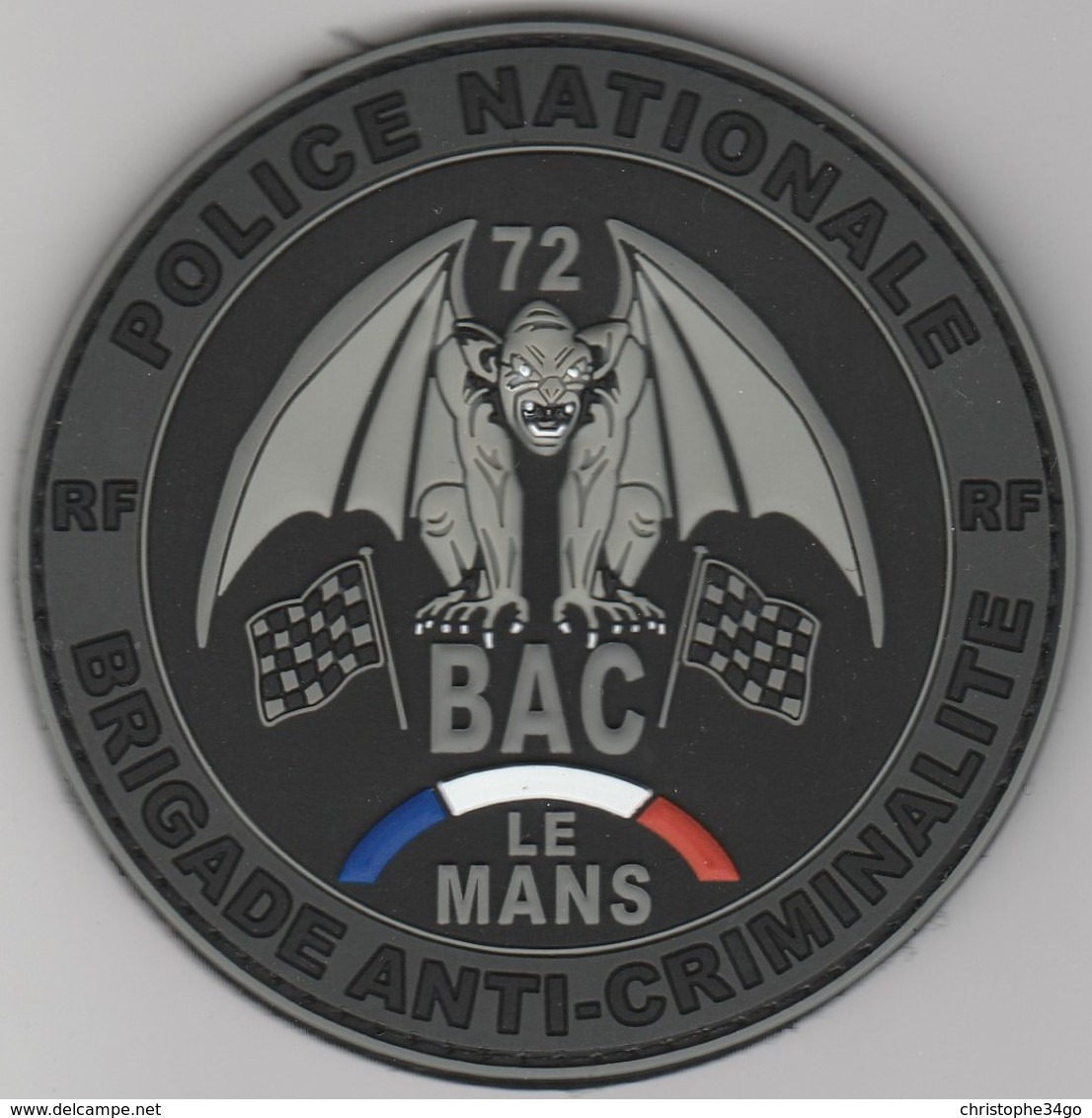 Écusson Police BAC Le Mans PVC (72) - Police & Gendarmerie