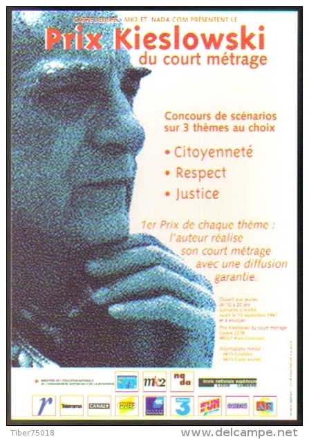 Carte Postale édition "Carte à Pub" - Prix Kieslowski Du Court Métrage (MK2 Cinéma - Film) - Werbepostkarten