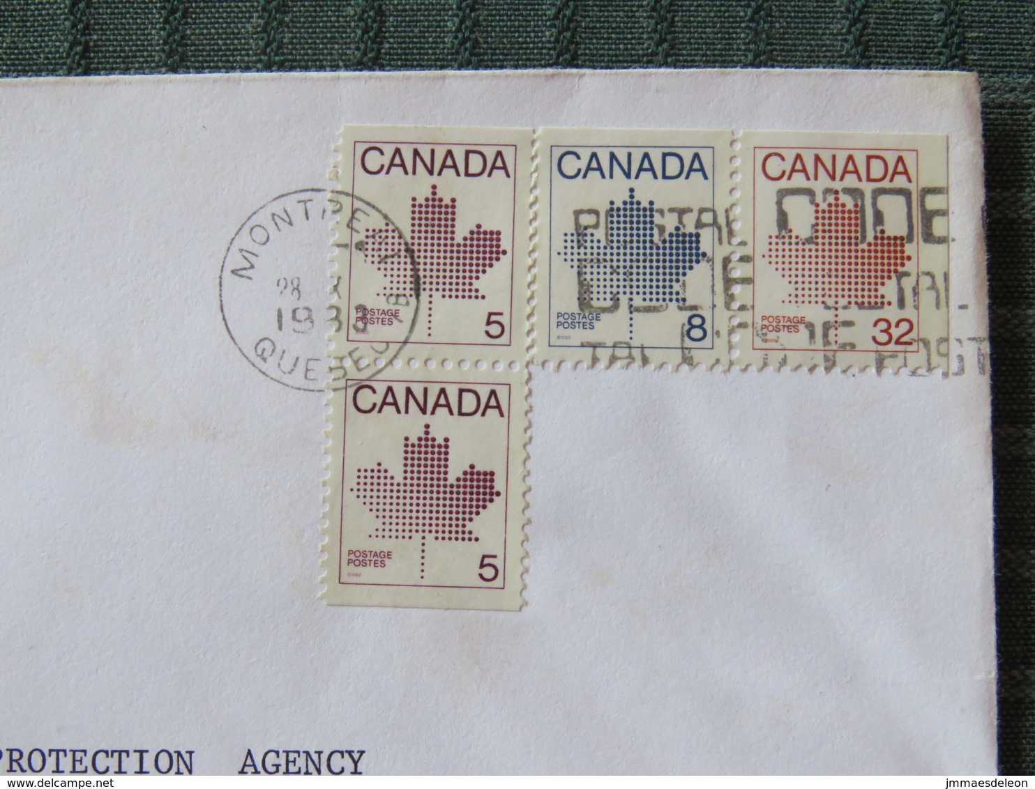 Canada 1982 Cover Montreal To USA - Maple Leaves (booklet) - Storia Postale