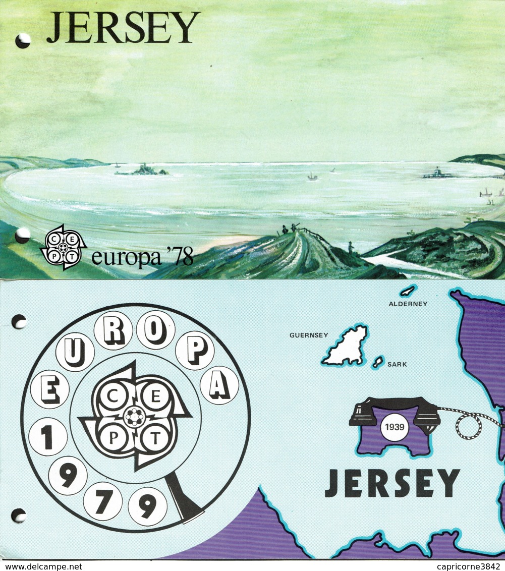 JERSEY - Carnets EUROPA 1978 Et 1979 - Jersey