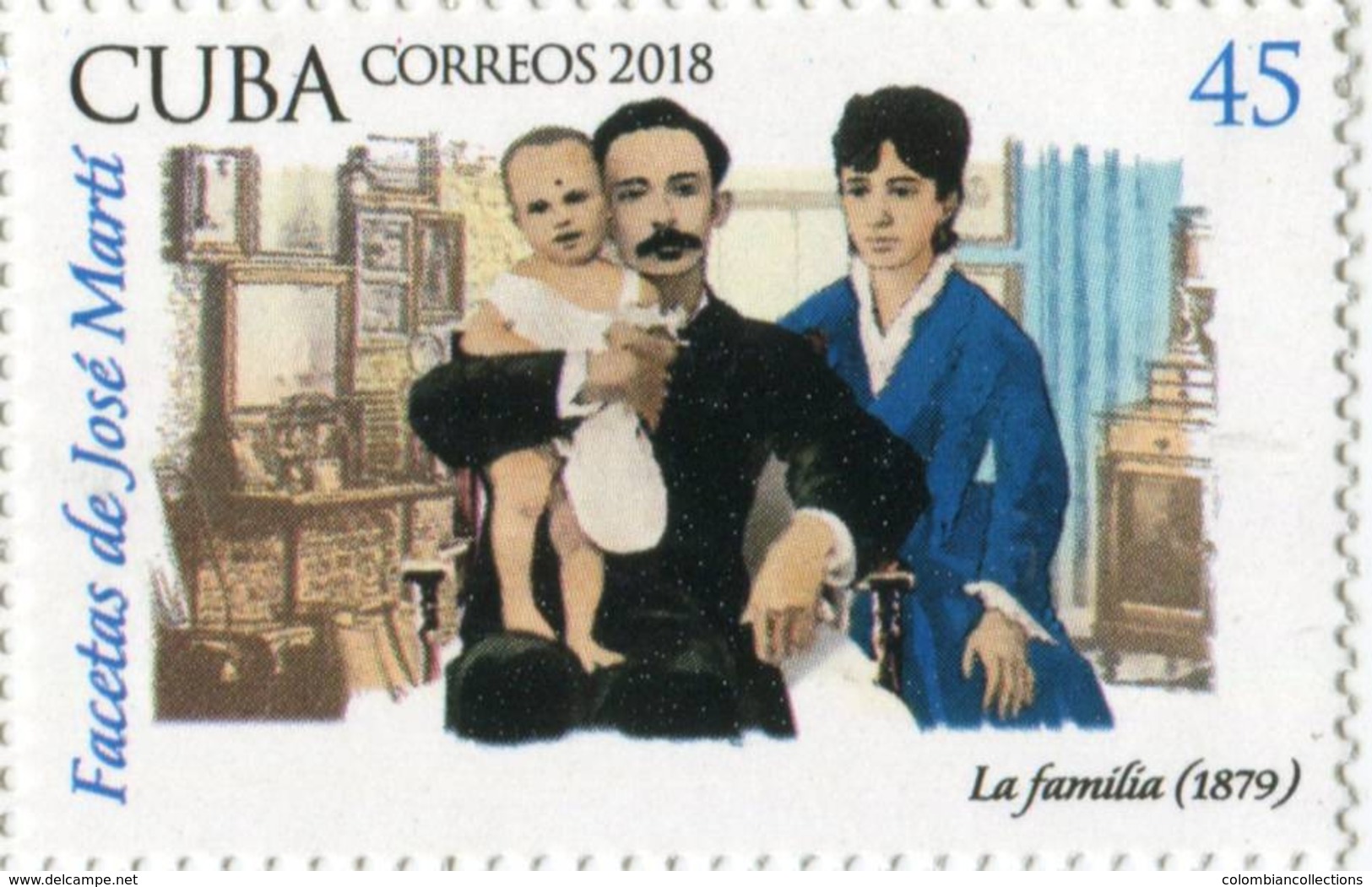 Lote CU2018-8, Cuba, 2018, Sello, Stamp, Facetas De Jose Marti, 6 V, Facets, Aspects Of Life - Otros & Sin Clasificación