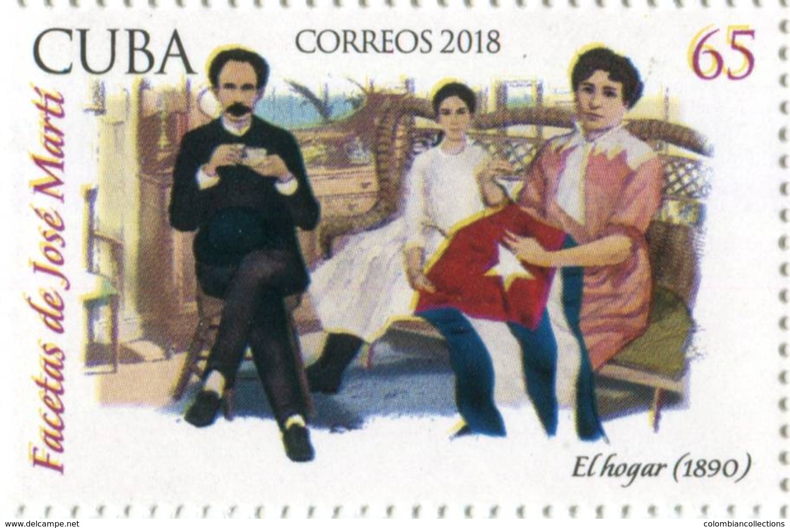 Lote CU2018-8, Cuba, 2018, Sello, Stamp, Facetas De Jose Marti, 6 V, Facets, Aspects Of Life - Otros & Sin Clasificación