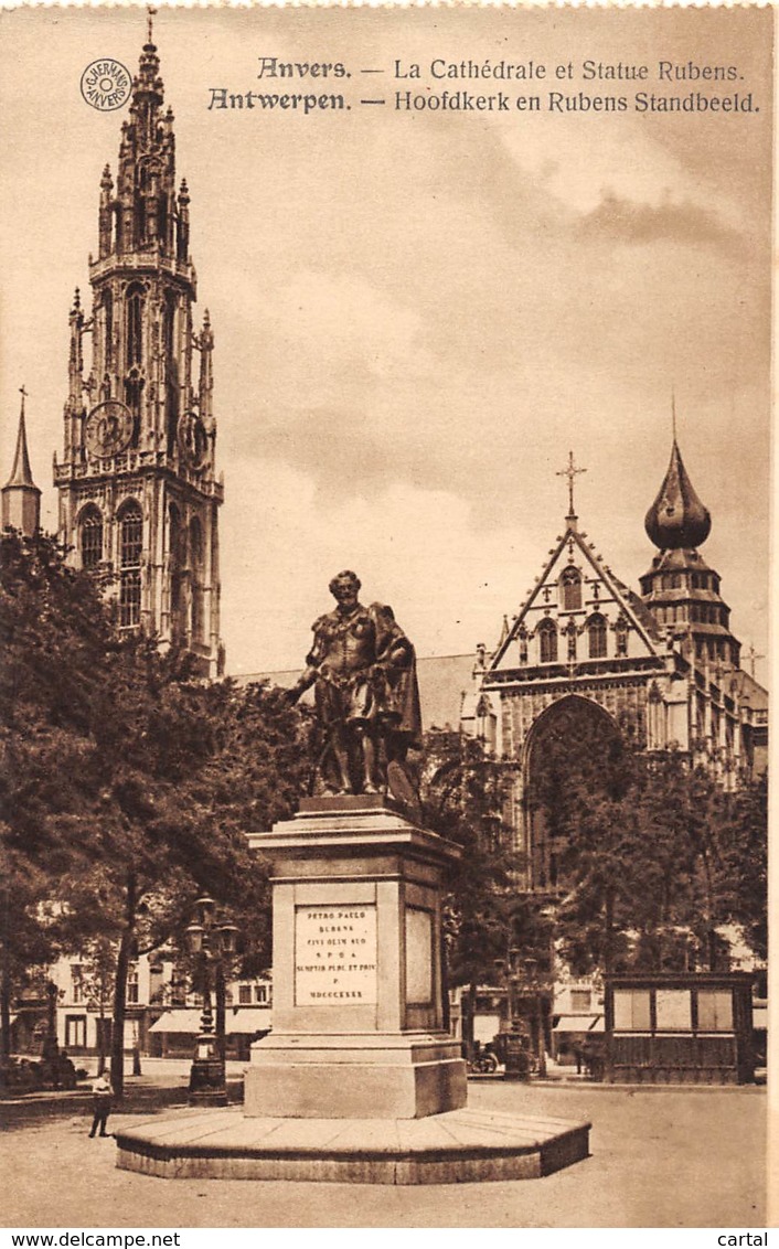 ANTWERPEN - Hoofdkerk En Rubens Standbeeld - Antwerpen