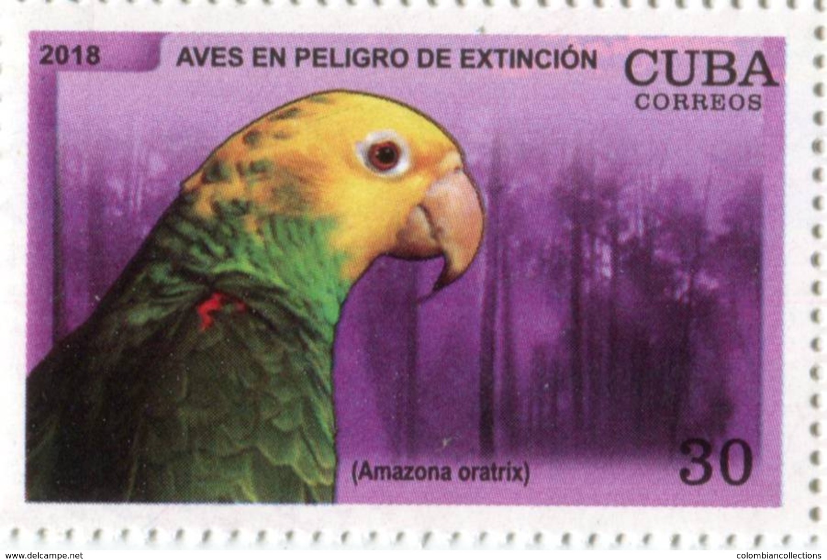 Lote CU2018-11, Cuba, 2018, Sello, Stamp, Aves En Peligro De Extincion, 6 V, Bird In Danger Of Extinction - Otros & Sin Clasificación