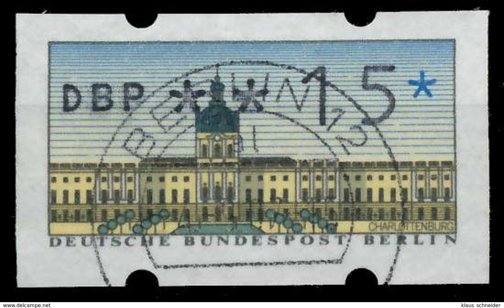 BERLIN AUTOMATENMARKEN Nr ATM 1-015 Zentrisch Gestempelt X914F2E - Used Stamps