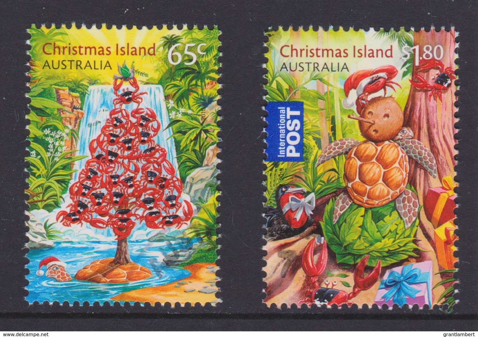 Christmas Island 2015 Christmas Set Of 2 CTO - Christmaseiland