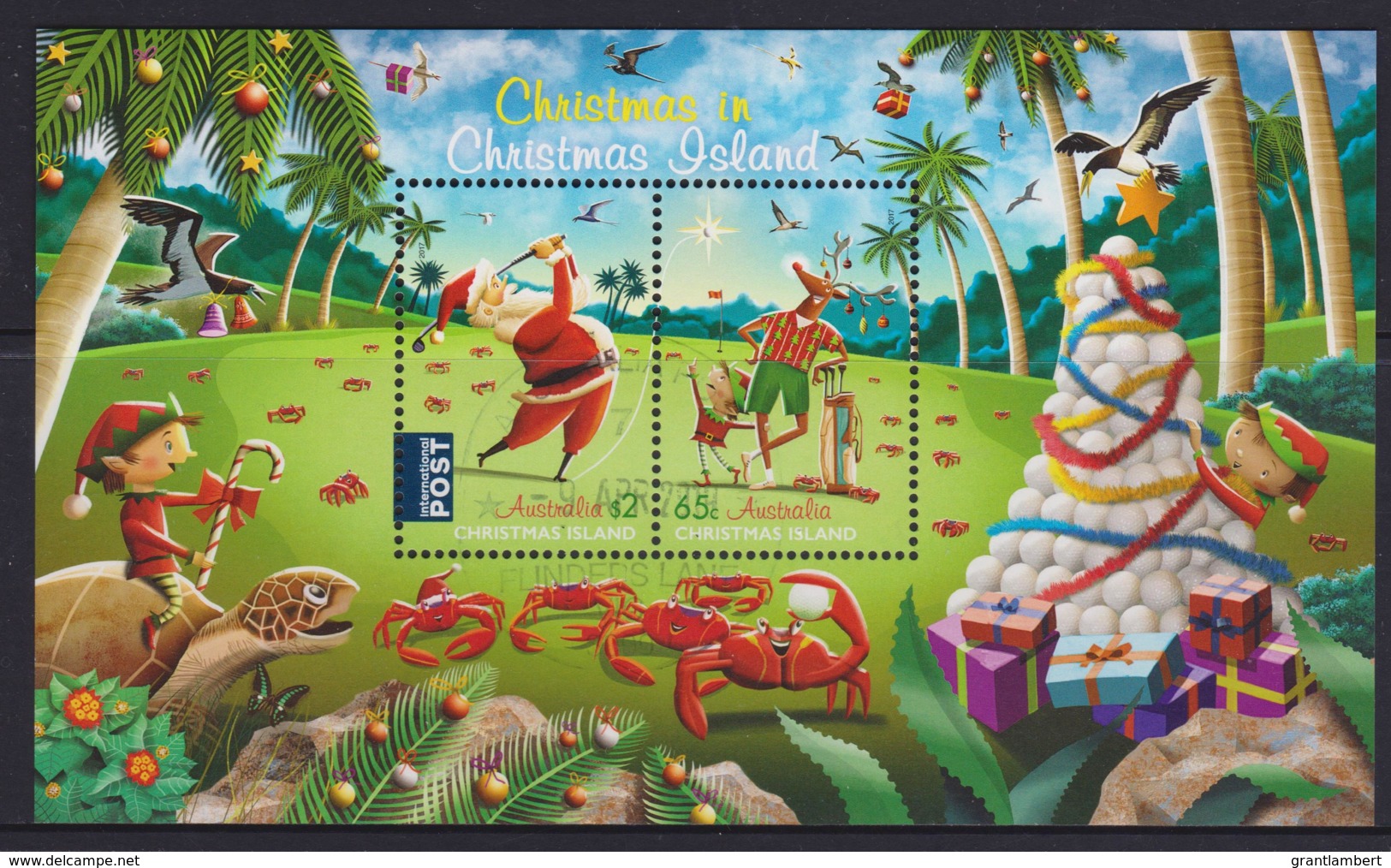 Christmas Island 2017 Christmas Minisheet CTO - Christmas Island