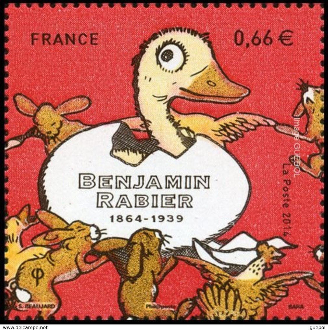 France N° 4866 ** Benjamin Rabier, Canard Gédéon - Unused Stamps