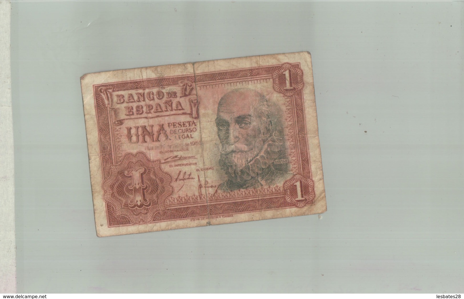 Billet De Banque  1 Peseta ESPAGNE 1953     Sept 2019  Alb Bil - 1-2 Peseten