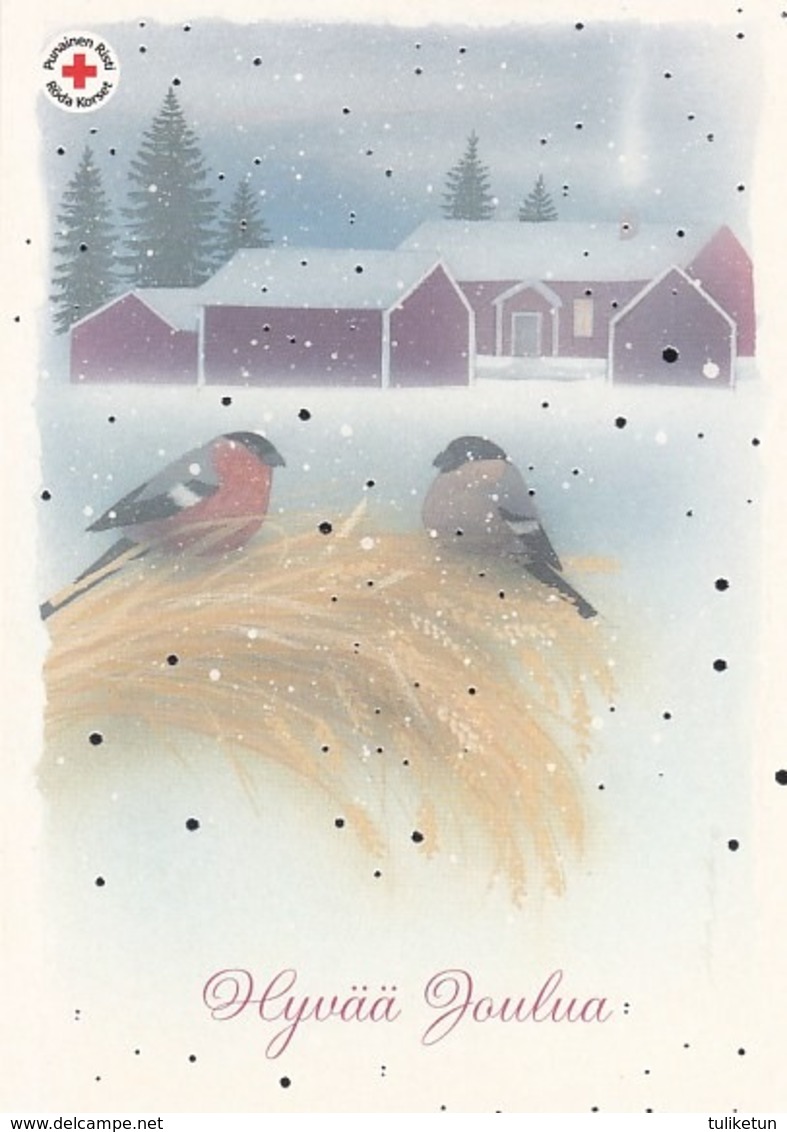 Postal Stationery - Birds - Bullfinches In Winter Landscape - Red Cross 2005 - Suomi Finland - Postage Paid - Aalto - Postal Stationery