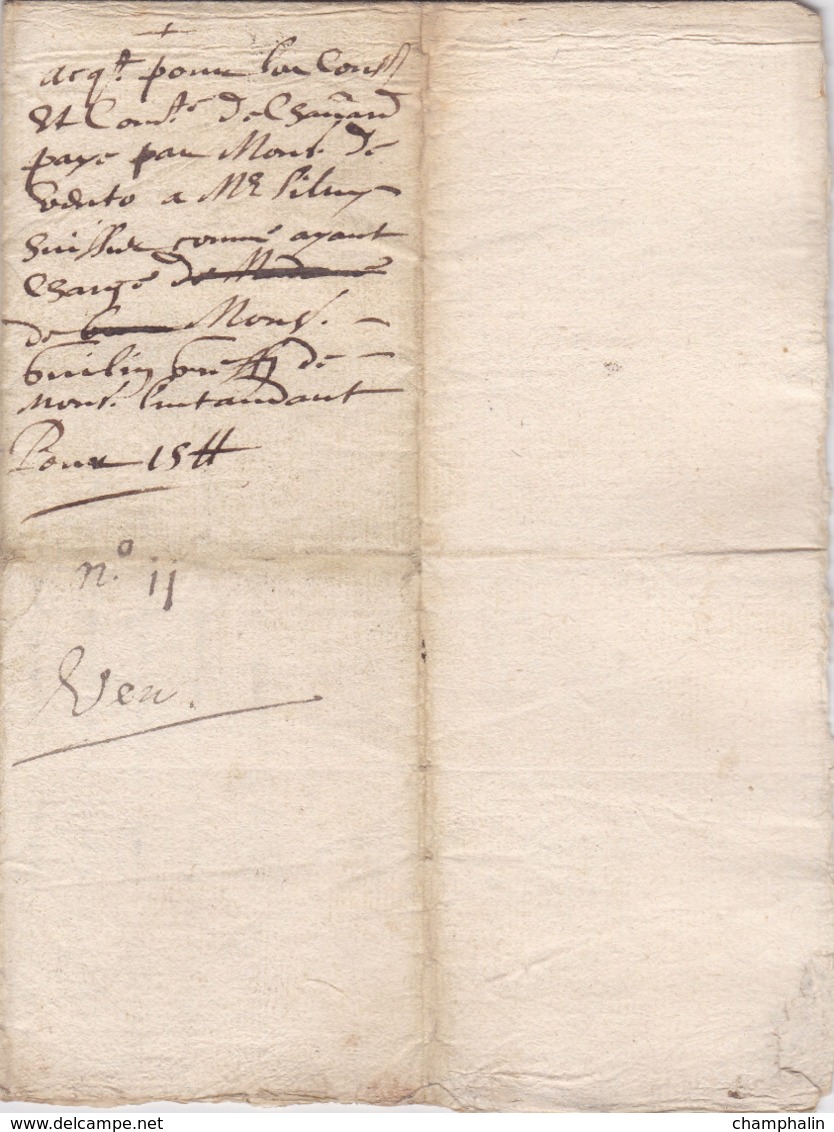 Document Du 15 Novembre 1640 - M. Guillin à Châteaurenard (13) - Parchemin - Manuscrit - Manuscrits