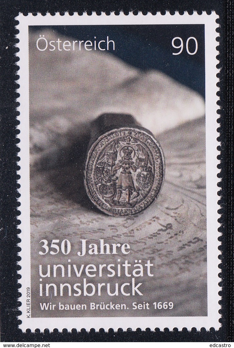 5.- AUSTRIA 2019 350 AÑOS DE LA UNIVERSIDAD DE INNSBRUCK - Nuevos