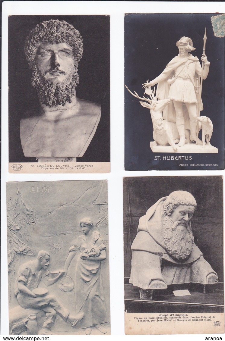 Sculptures (02) -- Lot De 13 Cartes - Sculture