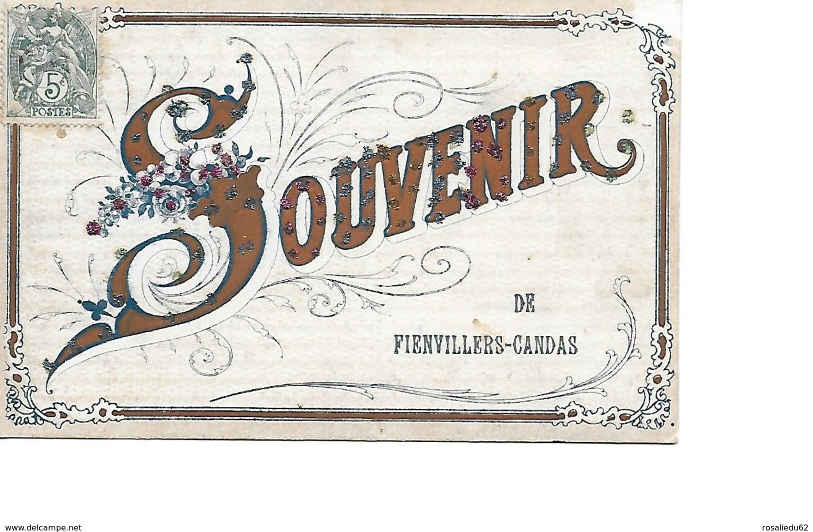 80 FIENVILLERS CANDAS Cpa Souvenir - Altri & Non Classificati