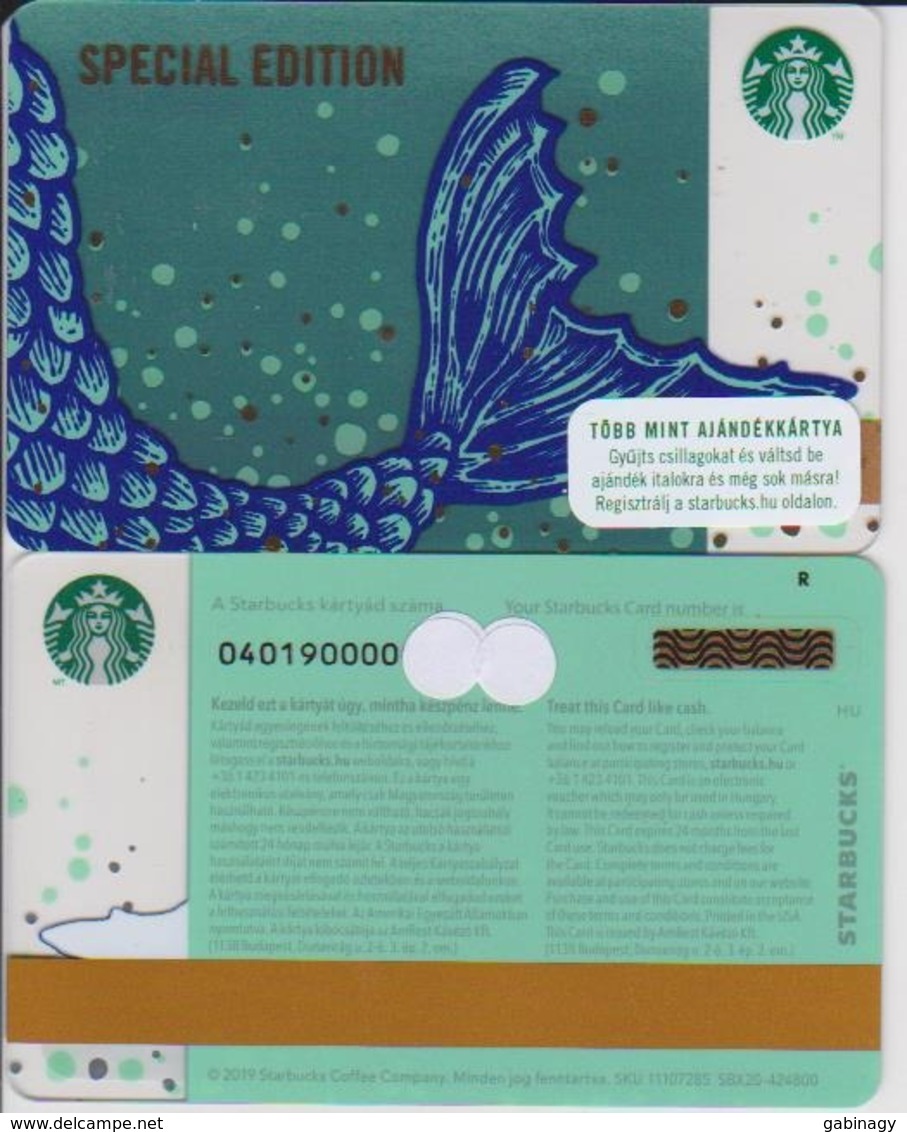 GIFT CARD - STARBUCKS - HUNGARY - HU-SB-016R - SPECIAL EDITION WITH R - Cartes Cadeaux