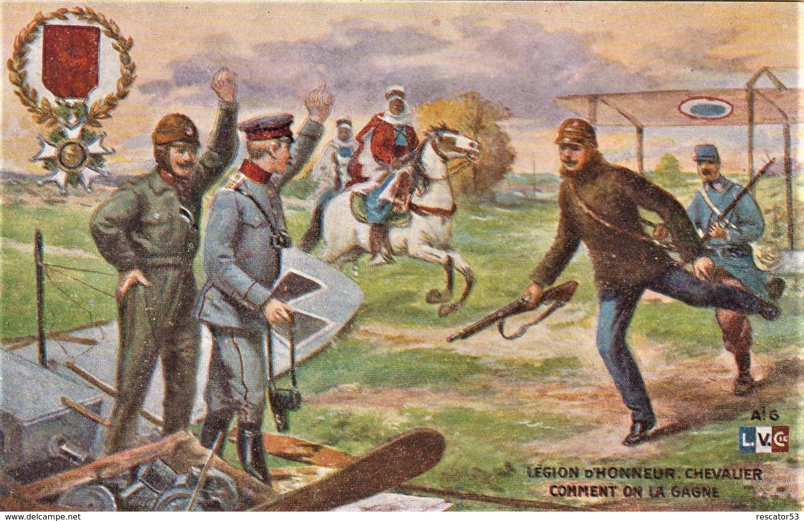 Rare Cpa Magnifique Illustration La Légion D'honneur Chevalier  Comment On La Gagne - 1914-18