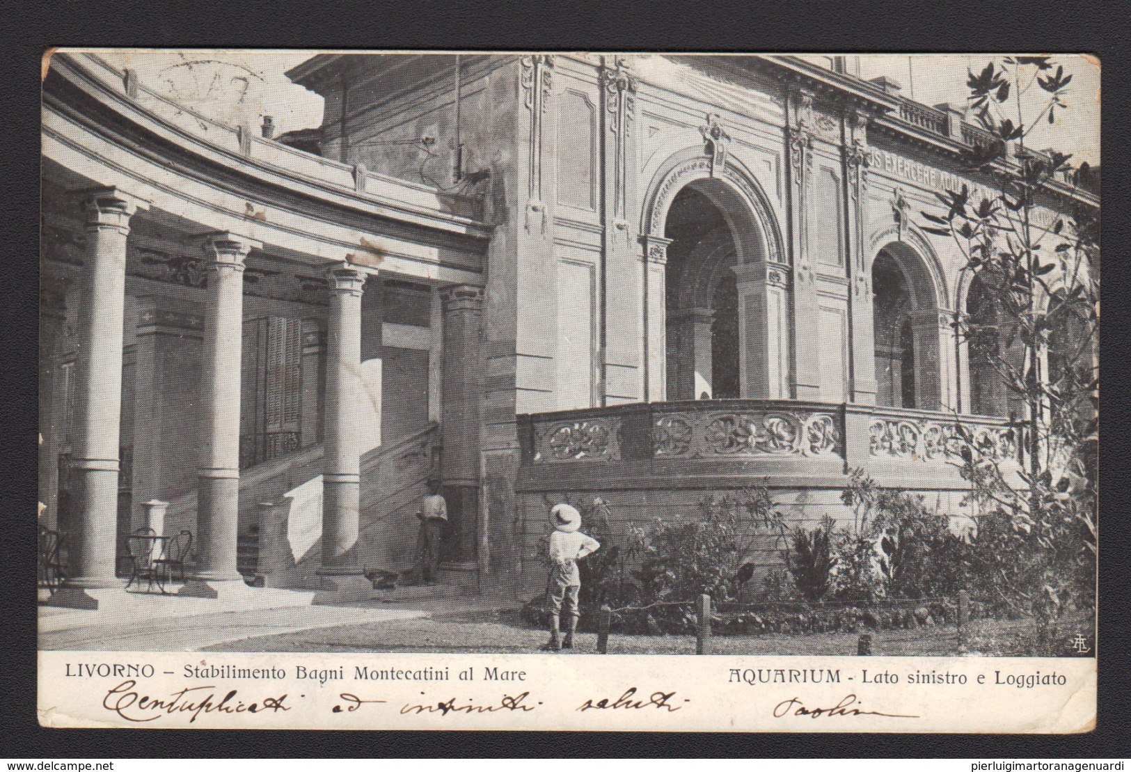 18703 Livorno - Stabilimento Bagni Montecatini Al Mare - Aquarium, Lato Sinistro E Loggiato F - Livorno