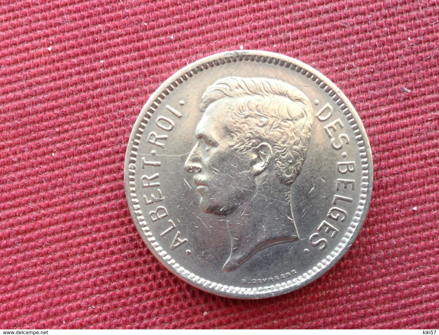 BELGIQUE Monnaie De 5 Francs 1933 - 5 Francs & 1 Belga