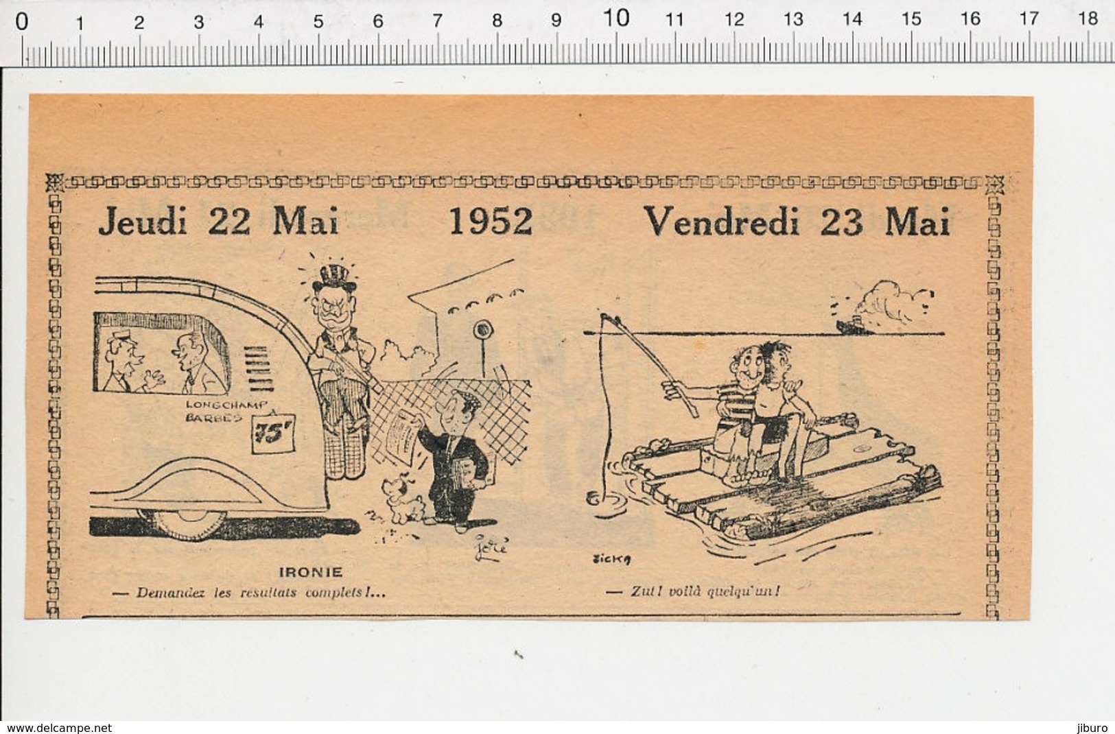 2 Scans Humour Hippisme Autobus Longchamp-Barbès Animal Souris Toile Araignée Bottin Mondain Fou Du Village Maire 226ZT - Non Classés