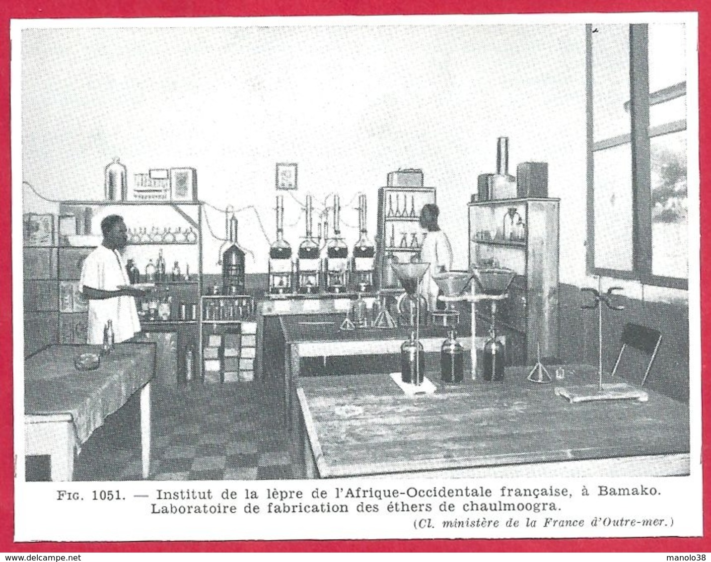 Institut De La Lèpre De L'Afrique Occidentale Française, à Bamako. Laboratoire. Larousse Médical 1974. - Non Classés