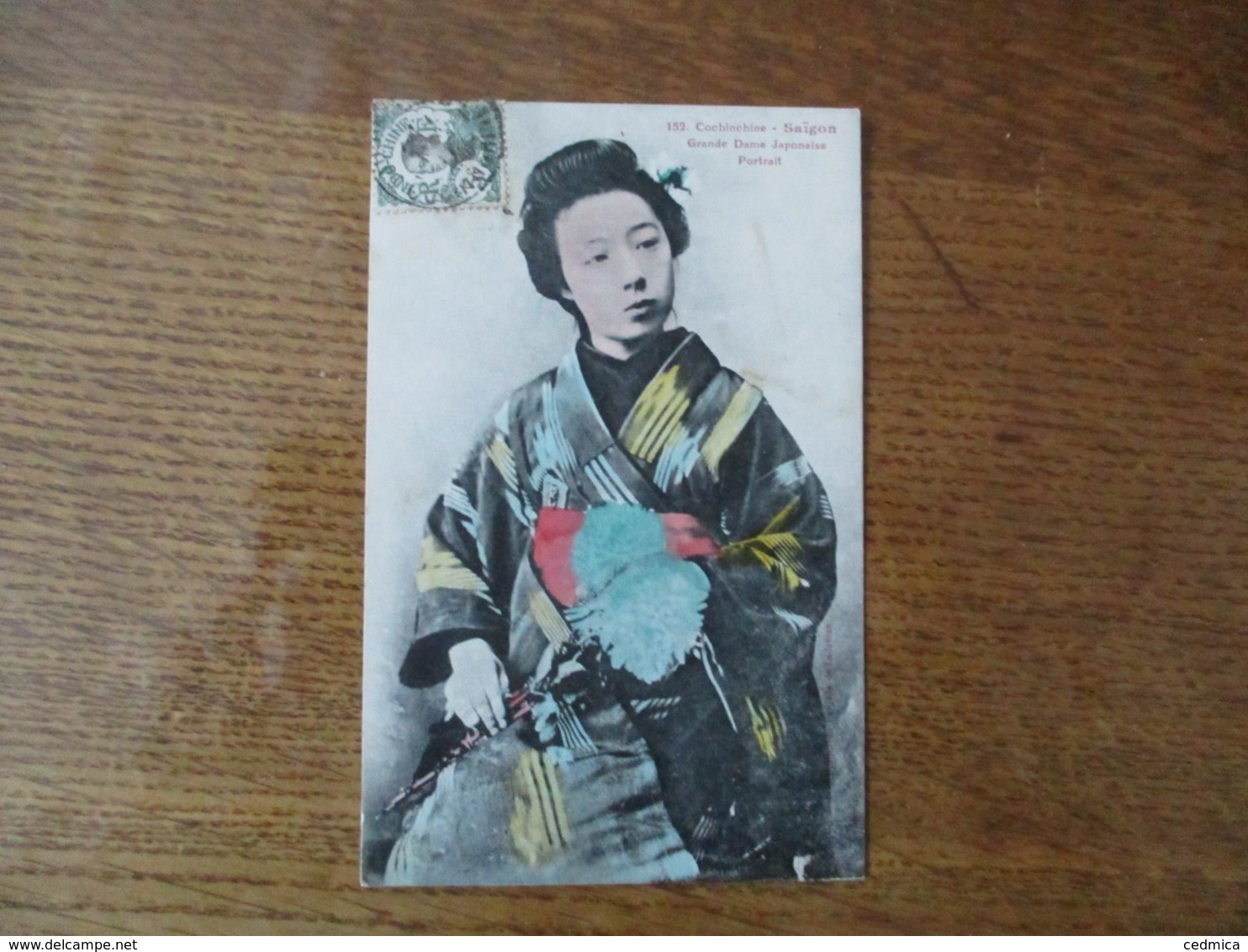 COCHINCHINE-SAÏGON GRANDE DAME JAPONAISE PORTRAIT TIMBRE INDO-CHINE R F 5c - Autres & Non Classés