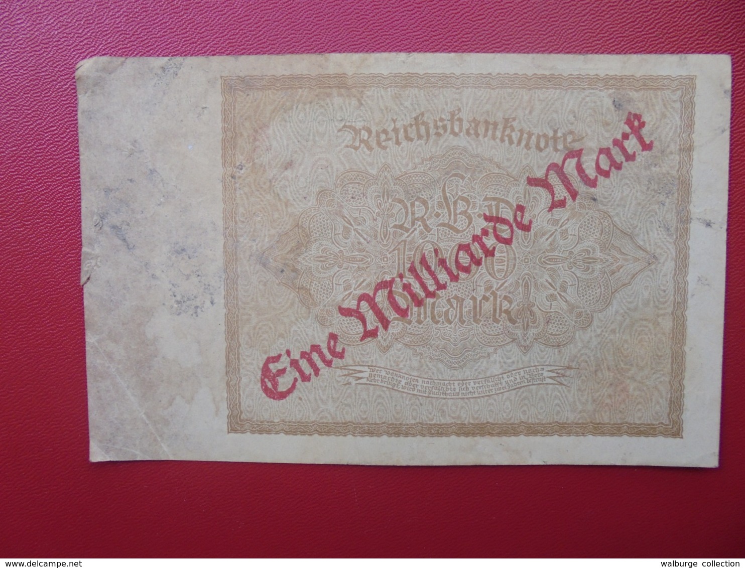 Reichsbanknote :1 MILLIARDE MARK 1922/23 LONG PREFIX CIRCULER (B.4) - 1 Milliarde Mark