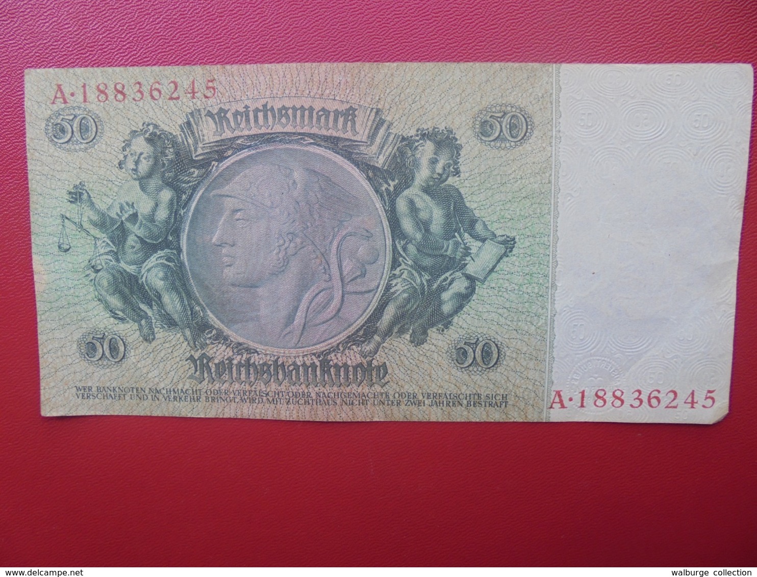 3eme REICH :50 MARK 1933 CIRCULER (B.4) - 50 Reichsmark