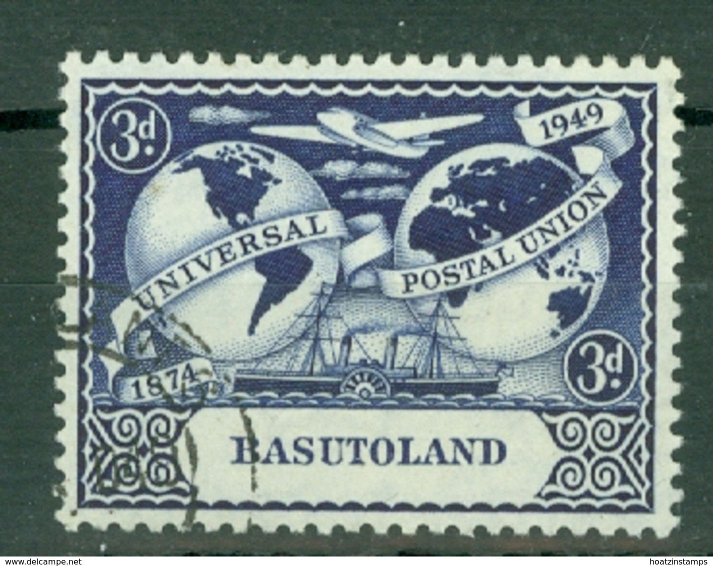 Basutoland: 1949   U.P.U.  SG39    3d   Used - 1933-1964 Crown Colony