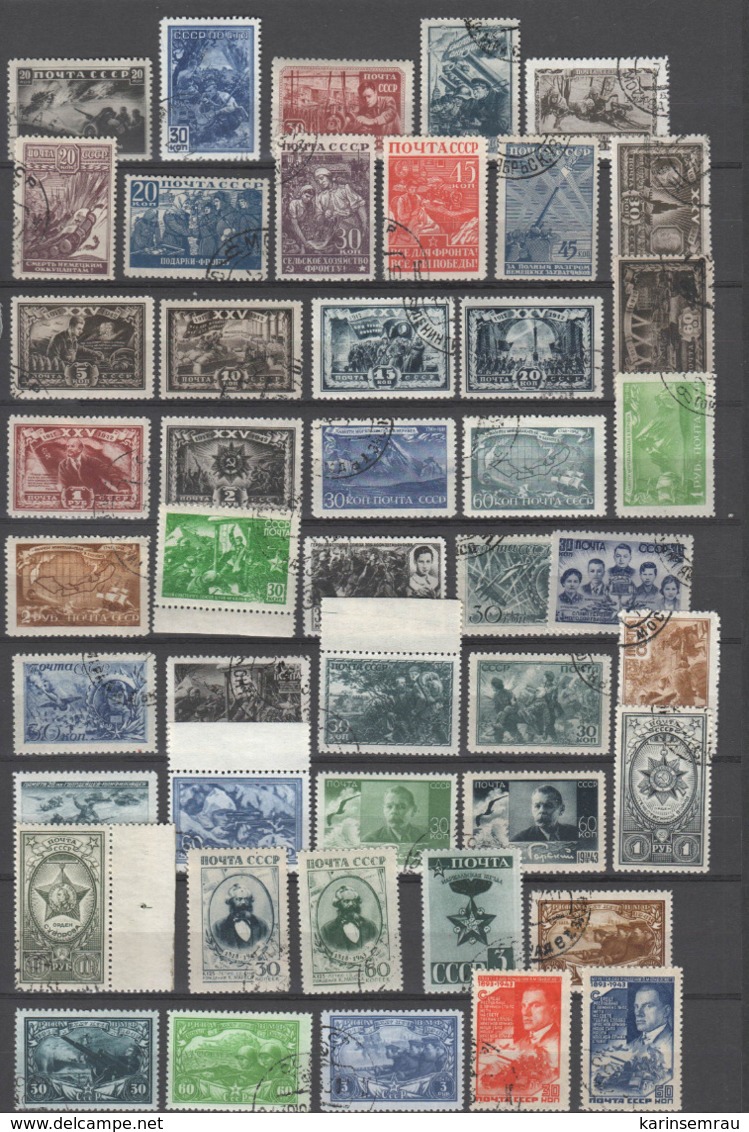 Russland/ Sowjetunion, Grosse Steckkarte Mit  Alten  Marken Gestempelt Oder Ungebraucht * - Used Stamps