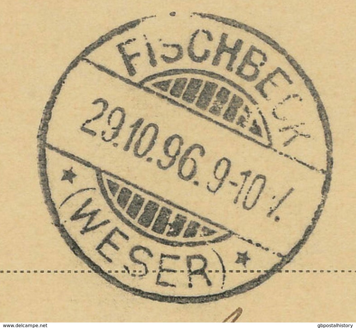 SCHWEIZ 1896 5 C GA M. 5 C. Zusatzfrankatur, Selt. ABART: Linker Rahmenlinie R! - Errors & Oddities