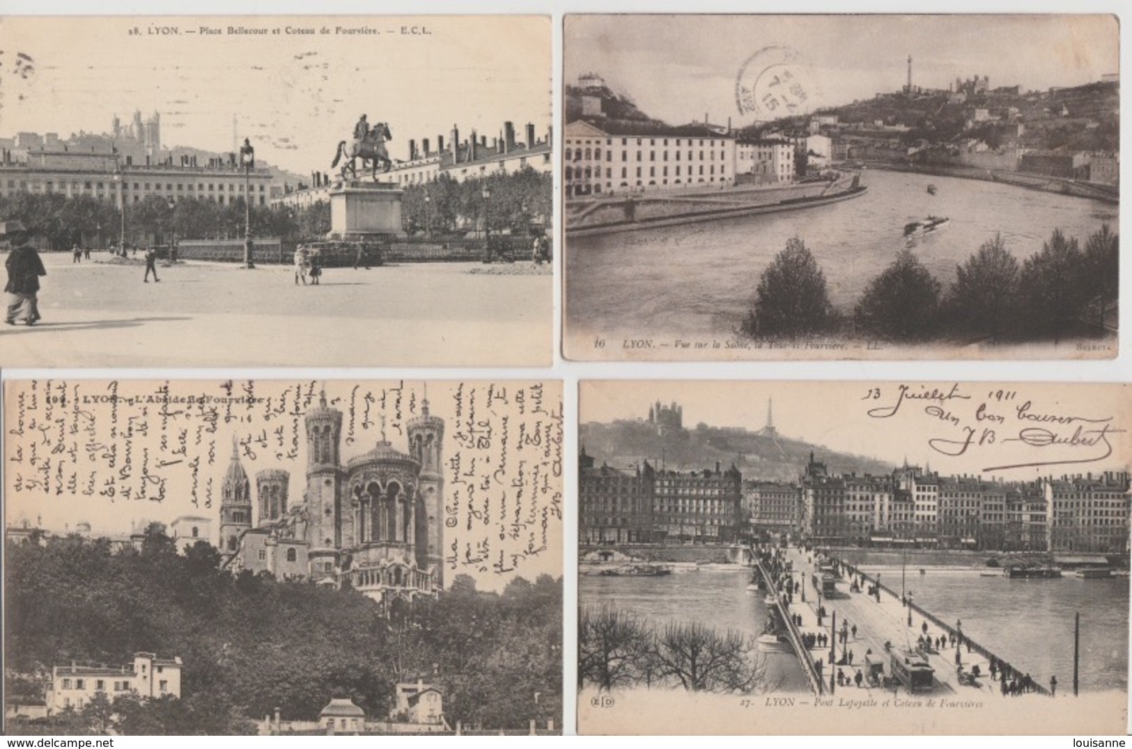 19 / 9 / 388. -  LYON  ( 69 ) LOT  DE. 10. C P A. - 5 - 99 Postcards