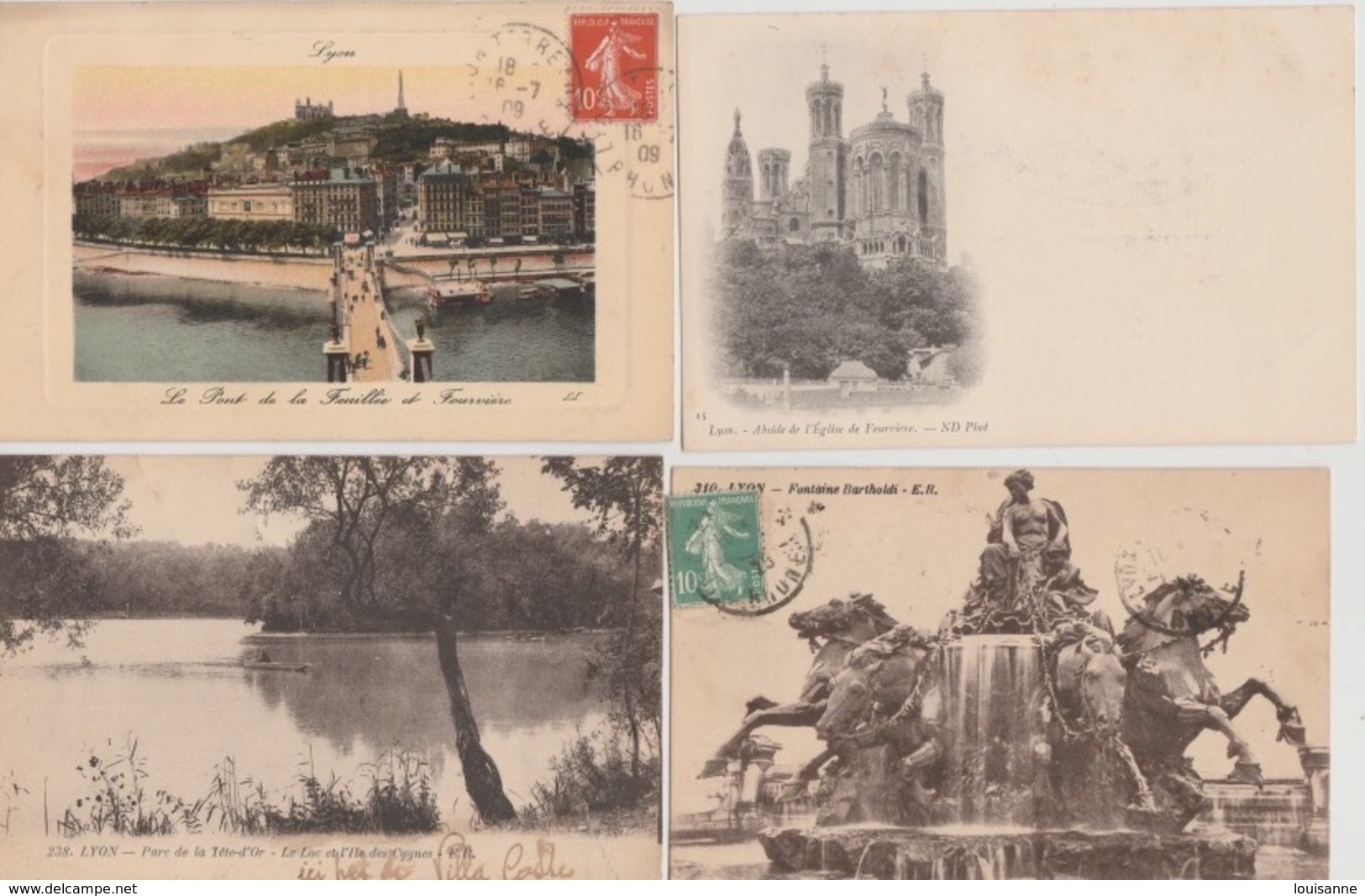 19 / 9 / 388. -  LYON  ( 69 ) LOT  DE. 10. C P A. - 5 - 99 Postcards