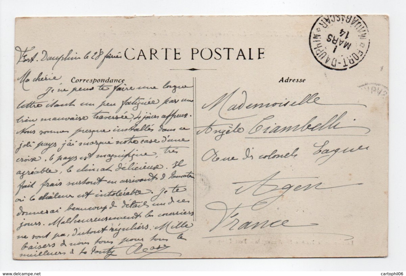 - CPA FORT-DAUPHIN (Madagascar) - La Presqu'île 1914 (vue De L'ouest) - Edition Annequin - - Madagascar