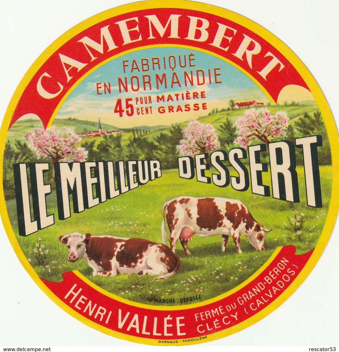 Rare étiquette De Fromage  Camembert Le Meilleur Dessert - Fromage