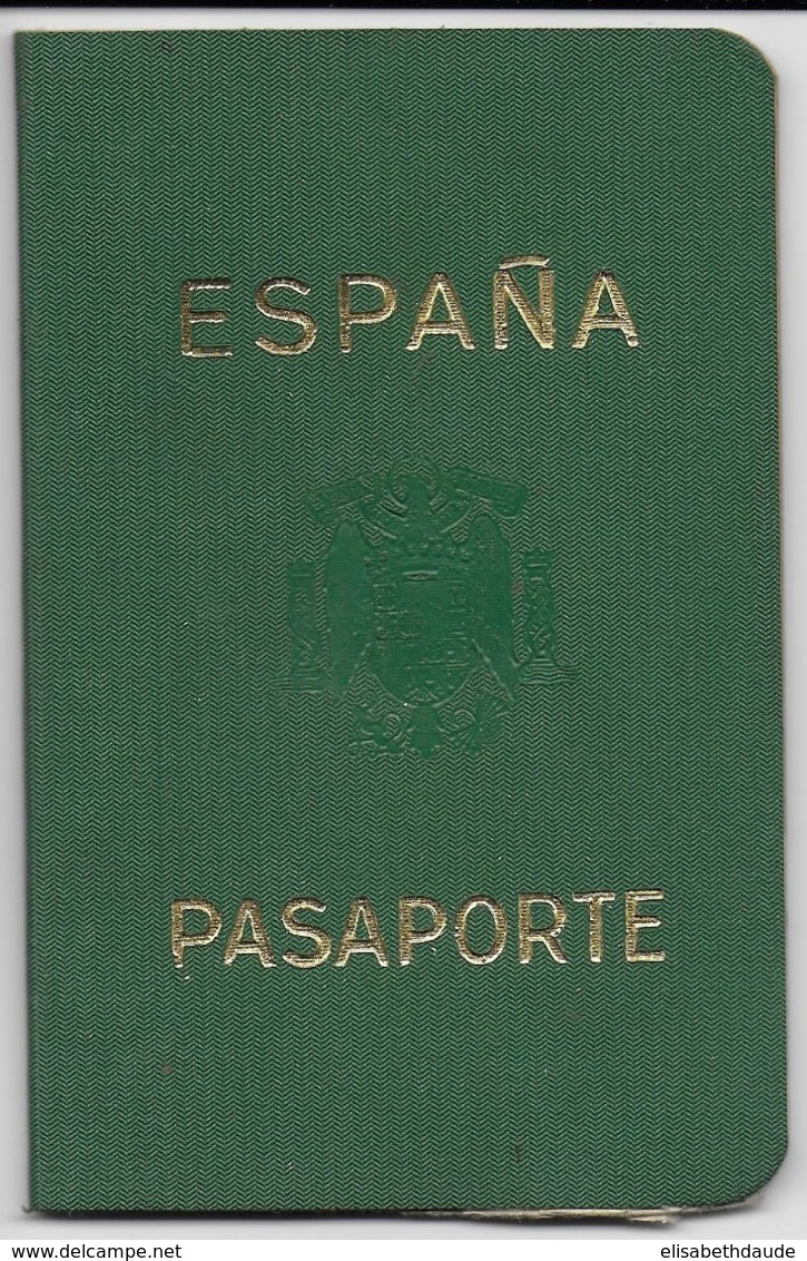 ESPAGNE - 1962 - PASSEPORT Du CONSULAT GENERAL à PARIS - Revenue Stamps