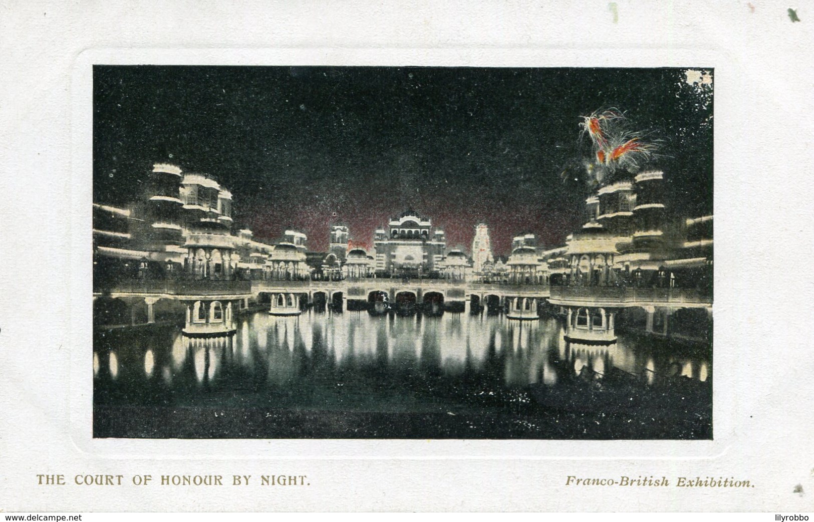 UNITED KINGDOM Franco-British Exhibition London - The Court Of Honour At Night 1908 - Esposizioni