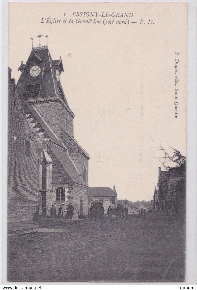 ESSIGNY-LE-GRAND - L'Eglise Et La Grand'Rue - Autres & Non Classés