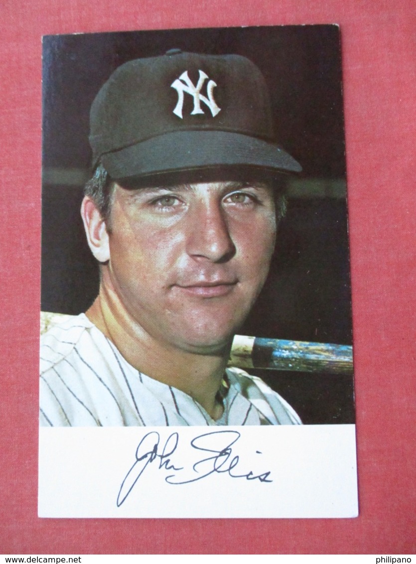 John Ellis  1971 Clinic Schedule       NY Yankees >>ref 3632 - Baseball