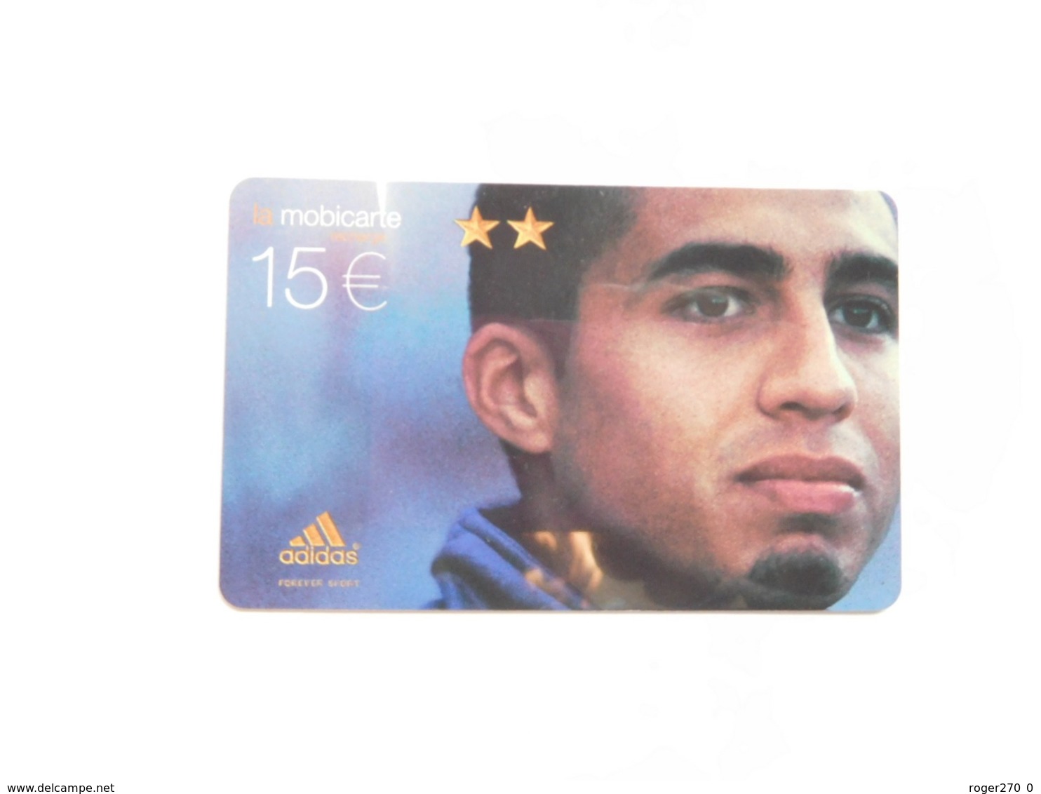 Télécarte , Mobicarte , Adidas , Football , David Trézeguet - Mobicartes (recharges)